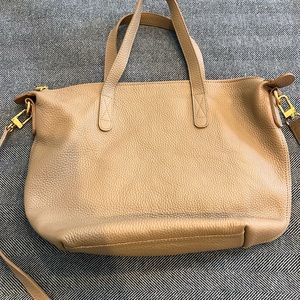 Cuyana small caryall tote in pebble leather